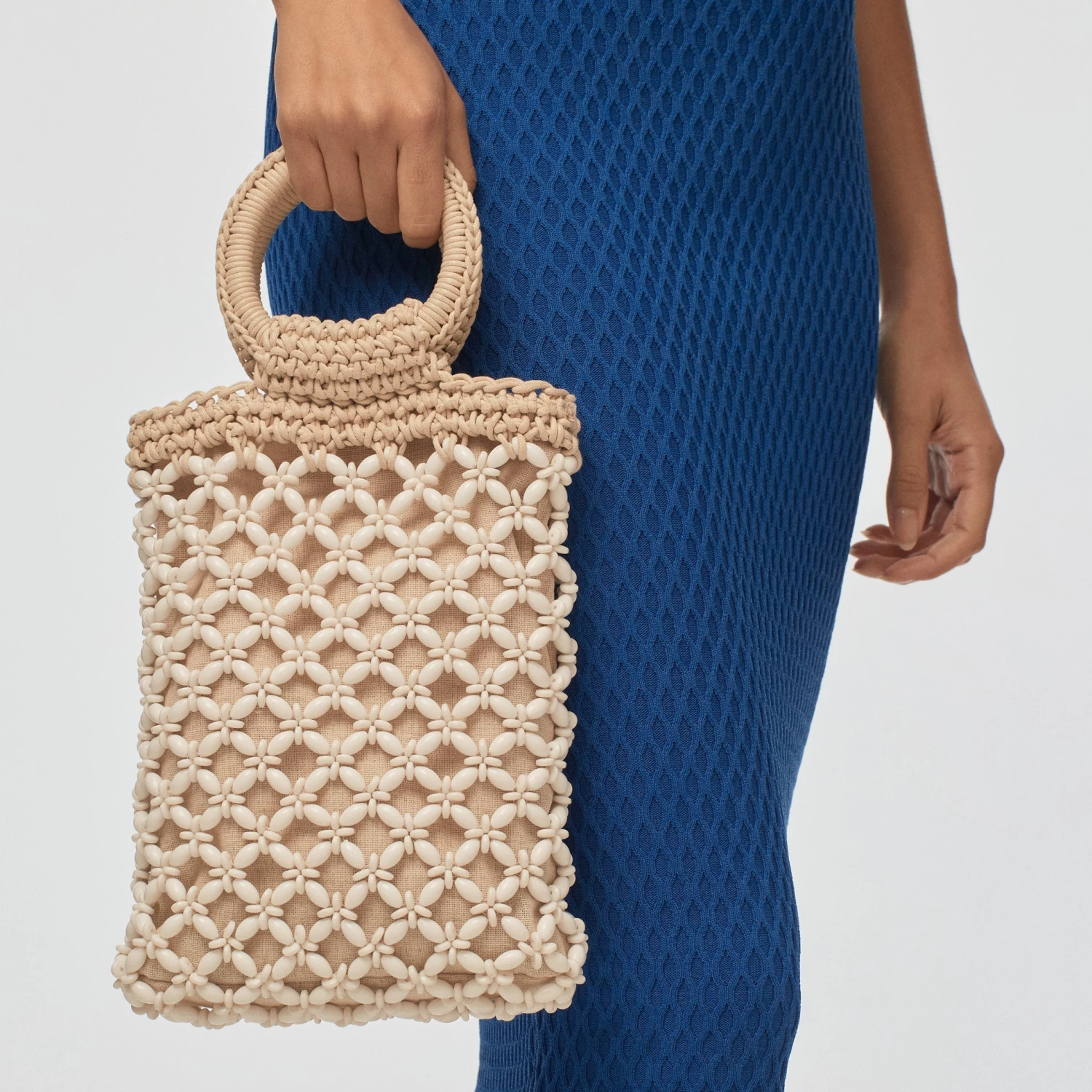BEACHCOMBER BEADED CROCHET MINI TOTE - Image 2