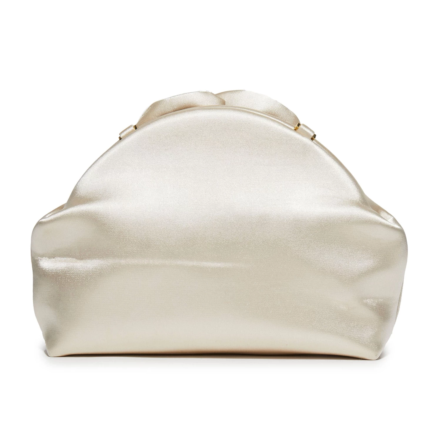 IVORY ROSIE SATIN CLUTCH - Image 3