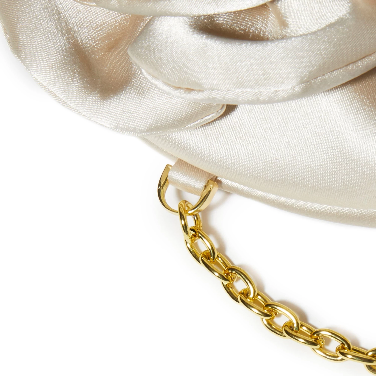 IVORY ROSIE SATIN CLUTCH - Image 8