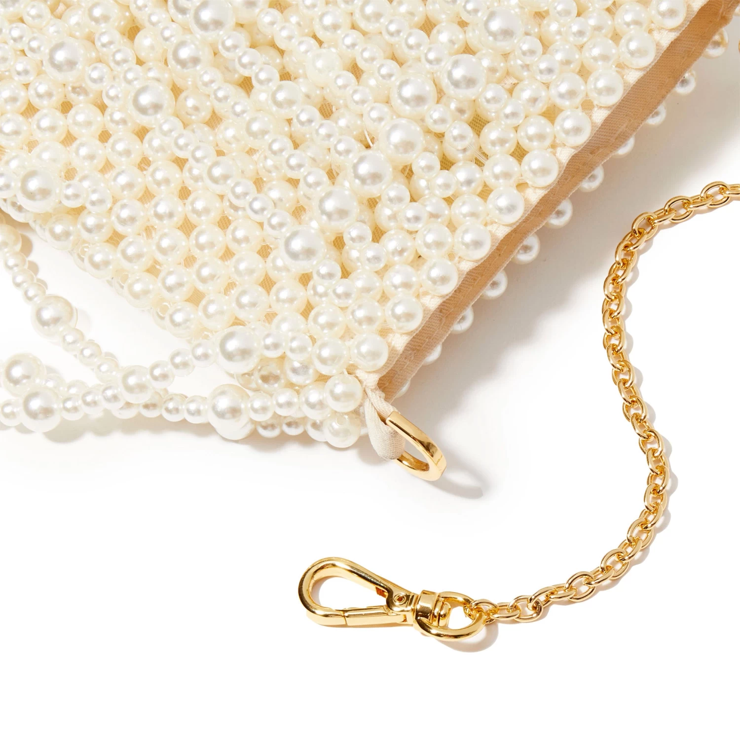 PEARL DRIPPY BEADED PEARL CROSSBODY - Image 7