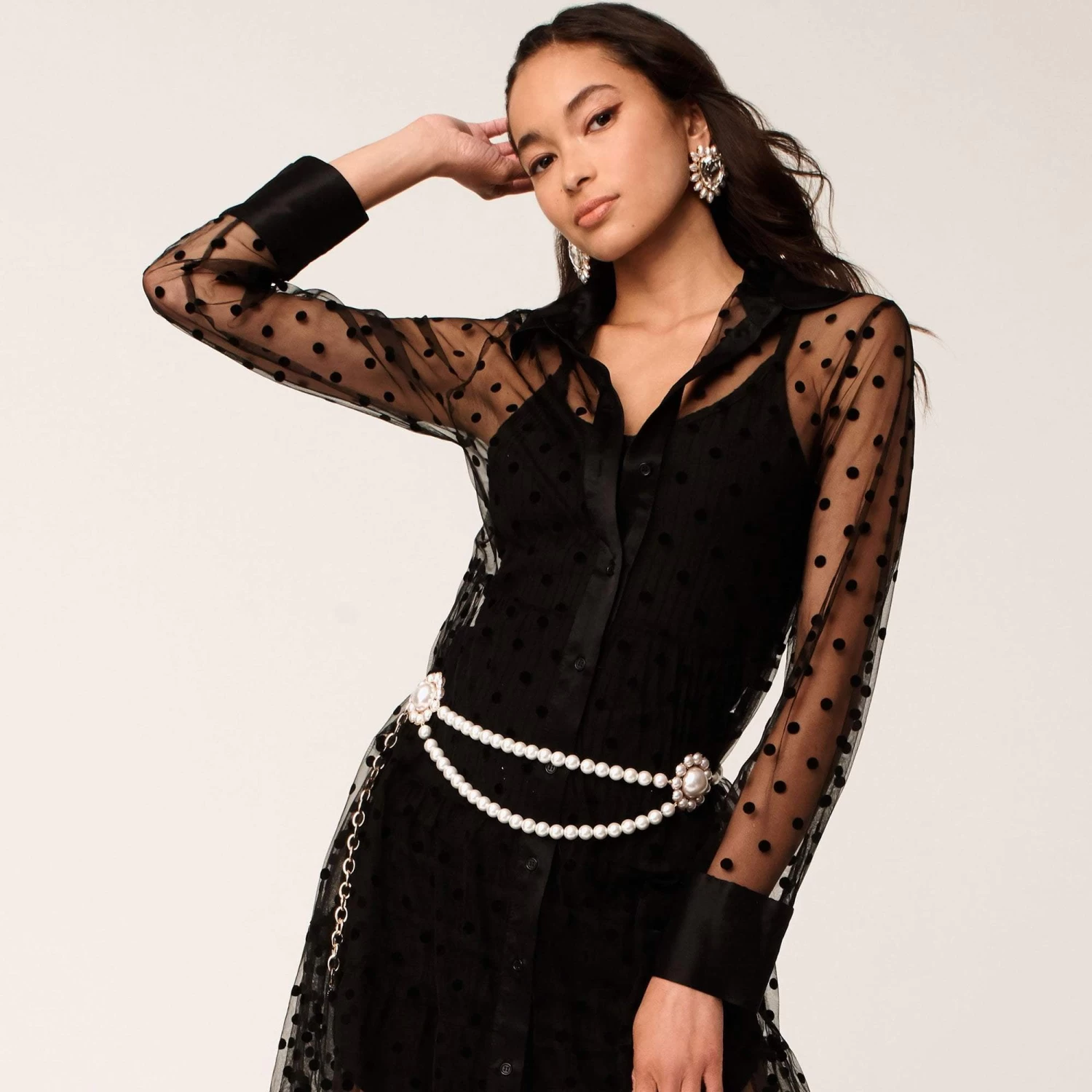 MOTHER OF PEARL BROOCH BELT - Image 2