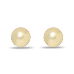 GOLD DOME BUTTON EARRINGS