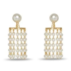 PEARL CHANDELIER EARRINGS