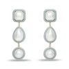 PEARL FOG RESIN PEARL LINEAR EARRINGS