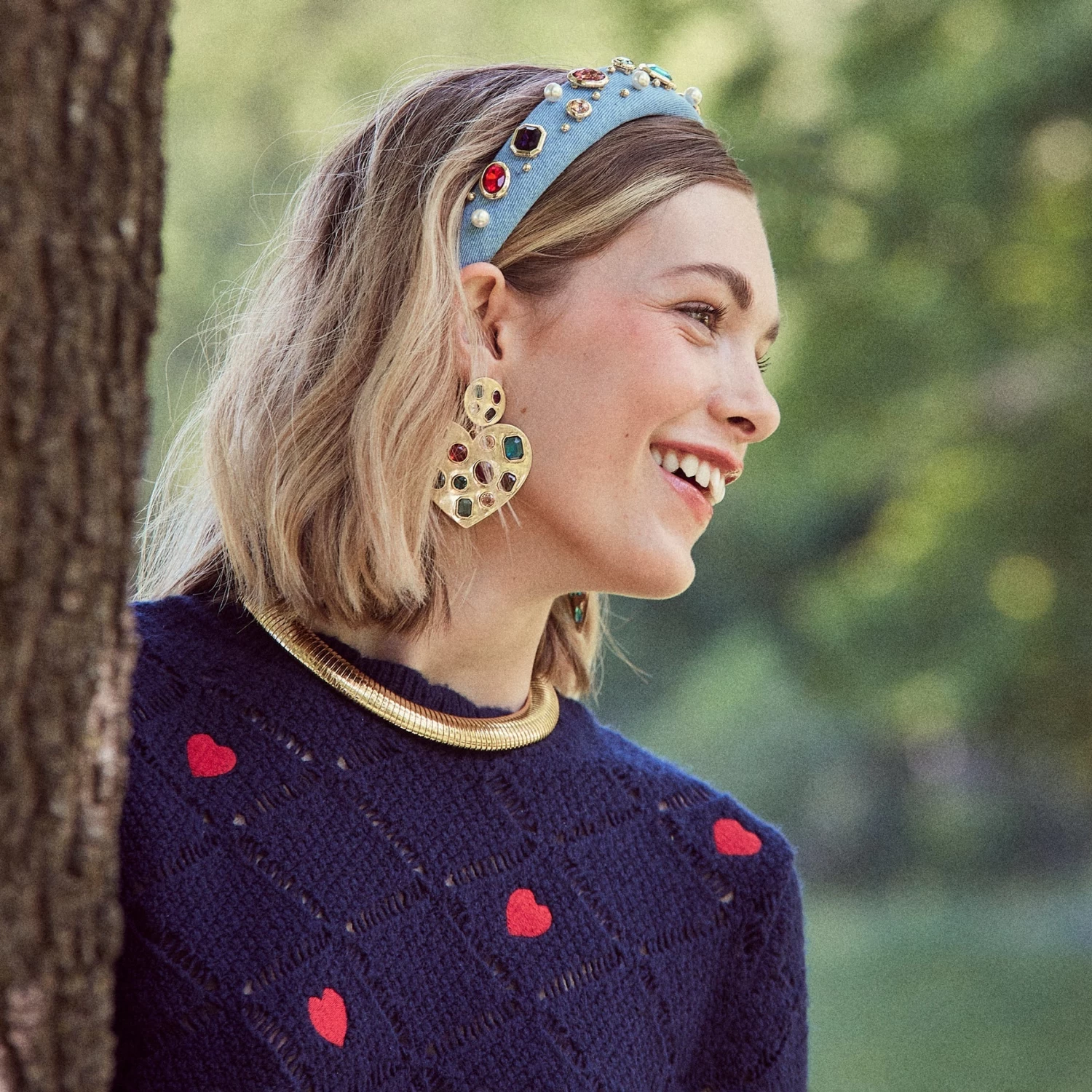 RAINBOW POP HEART CRYSTAL EARRINGS - Image 4