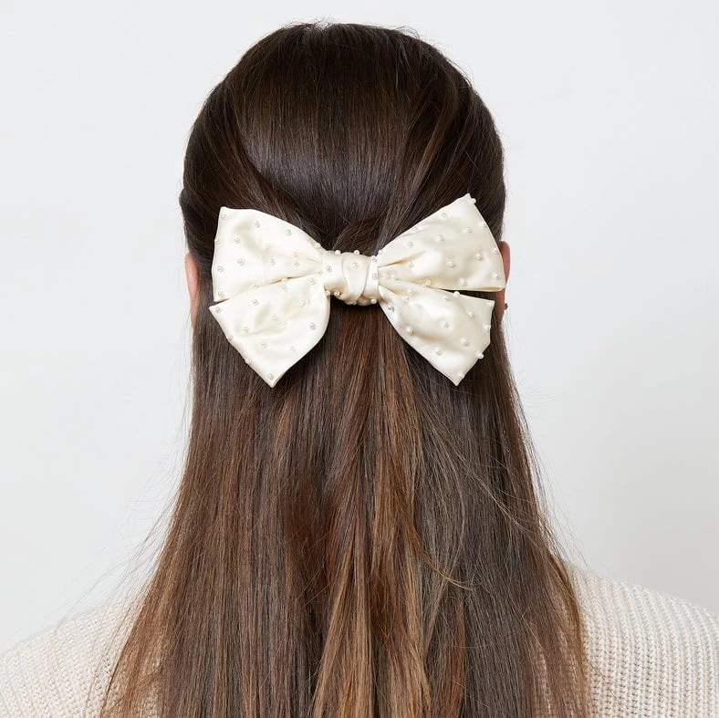 LELE X SJP IVORY PEARL BOW BARRETTE - Image 2