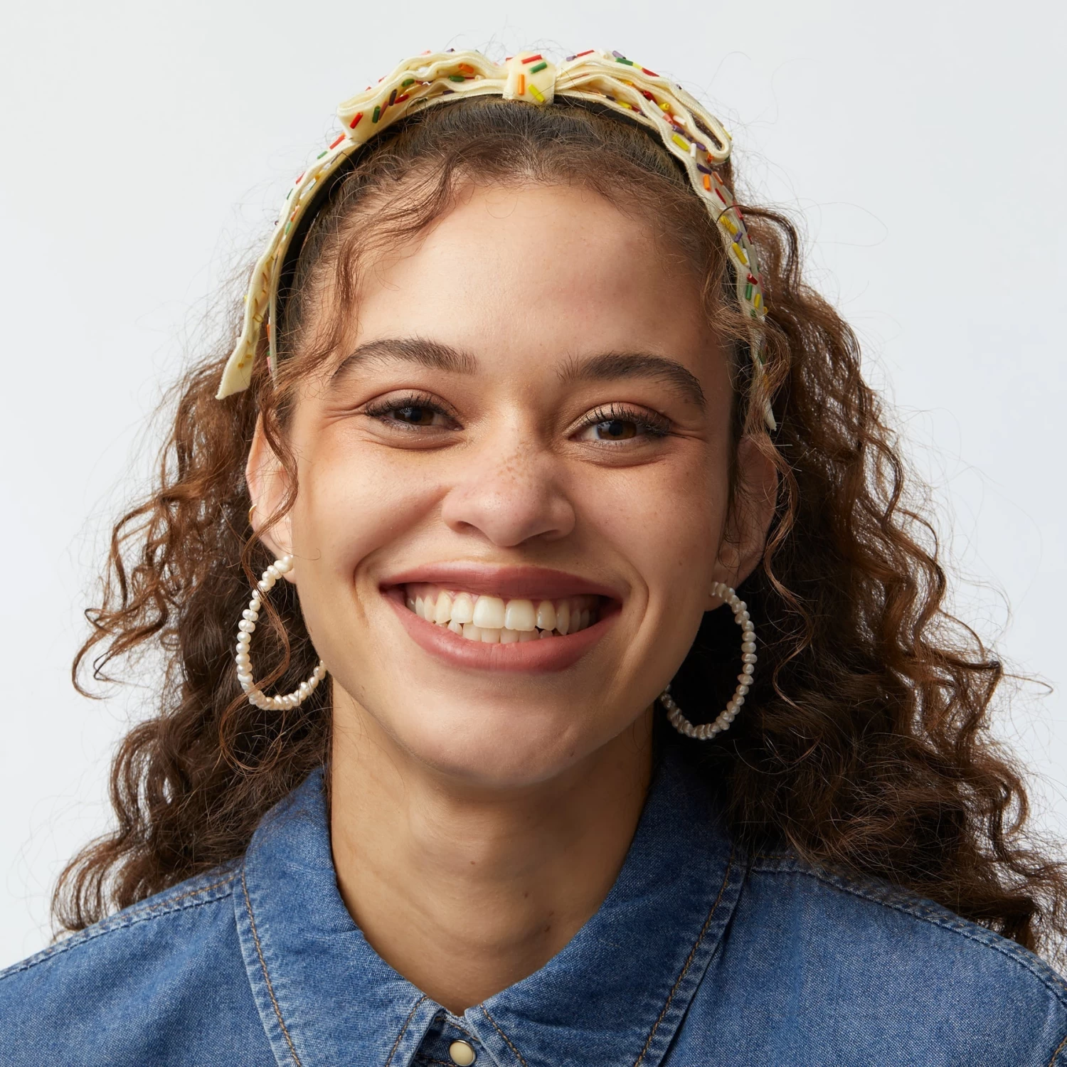 BUTTERCREAM EMBELLISHED BARDOT SLIM RIBBON HEADBAND - Image 4