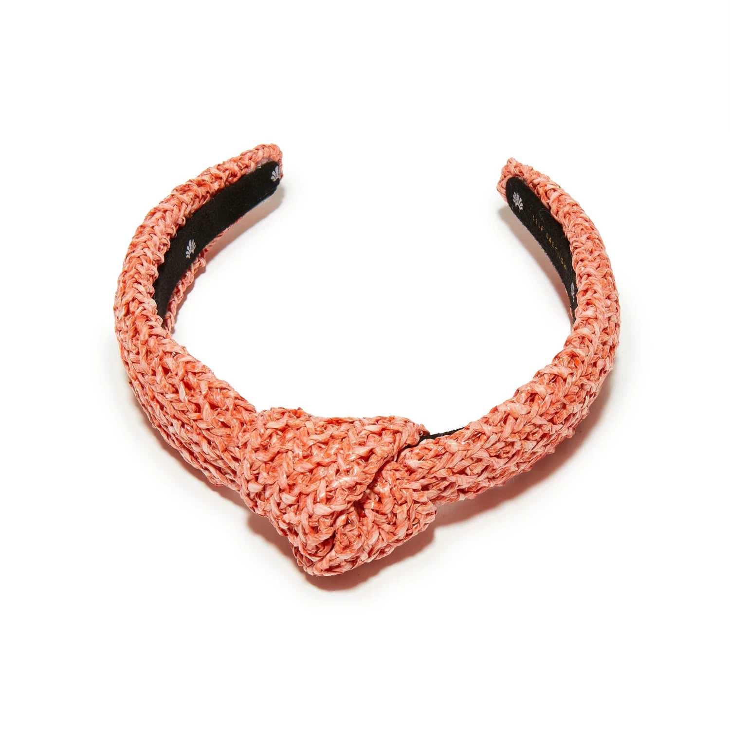 APRICOT RAFFIA KIDS KNOTTED HEADBAND - Image 3