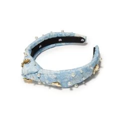 BLUE EMBELLISHED BUNNY KIDS HEADBAND