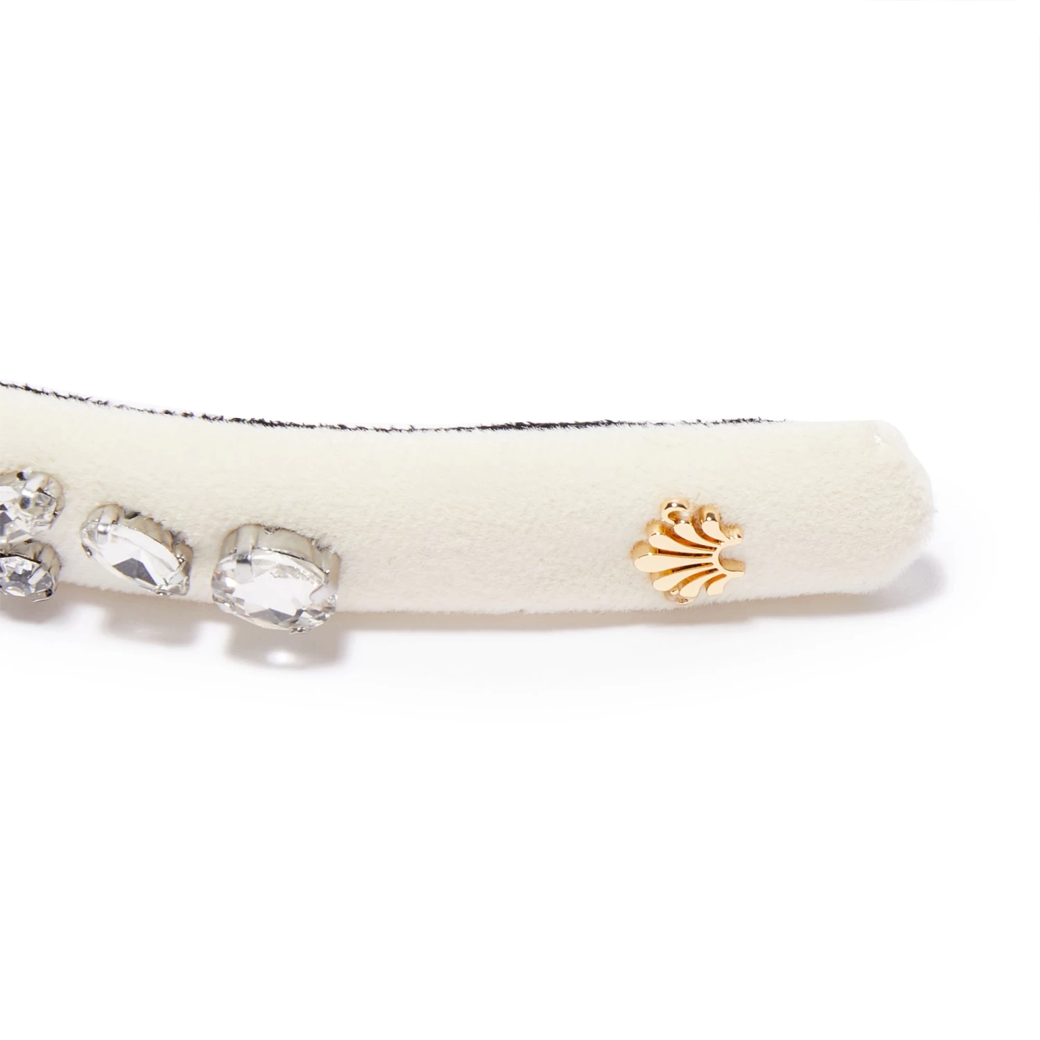APRIL DIAMOND MIXED CRYSTAL VELVET GIGI HEADBAND - Image 3