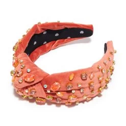 FLAMINGO SWAROVSKI® MELANGE KNOTTED HEADBAND