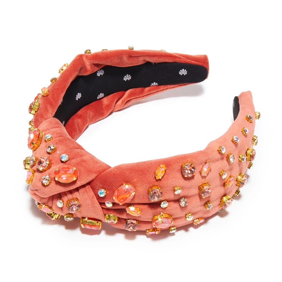 FLAMINGO SWAROVSKI® MELANGE KNOTTED HEADBAND