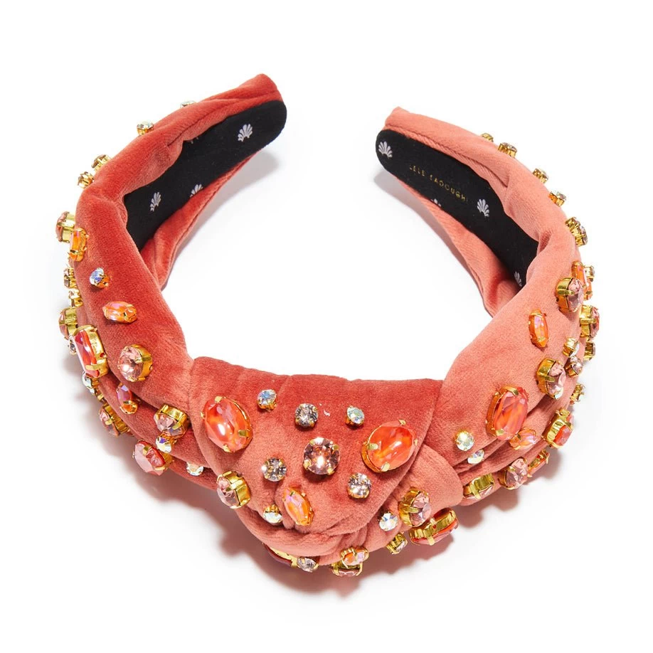 FLAMINGO SWAROVSKI® MELANGE KNOTTED HEADBAND - Image 5
