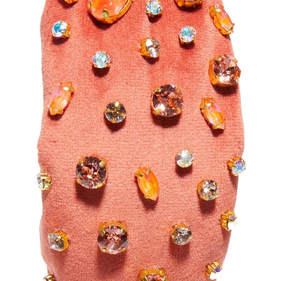 FLAMINGO SWAROVSKI® MELANGE KNOTTED HEADBAND - Image 3