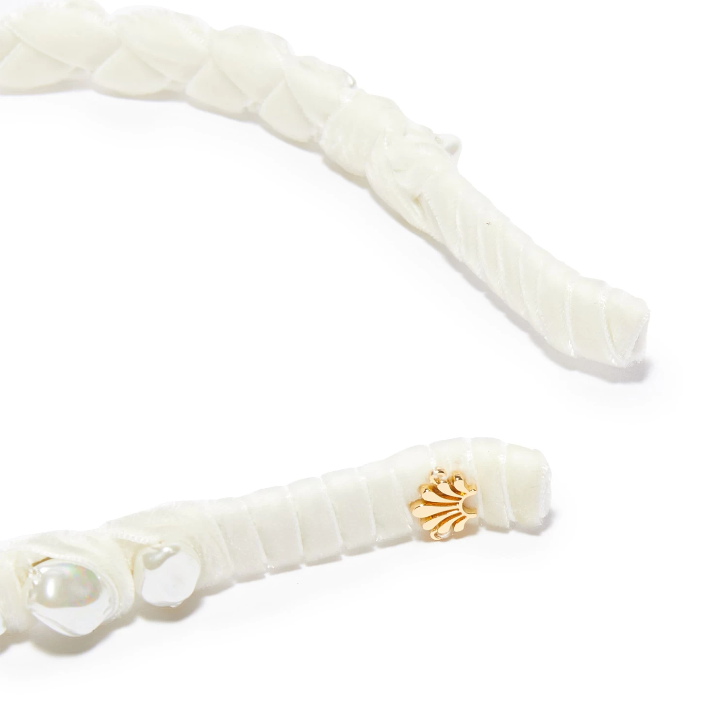 IVORY GRADUATED BAROQUE PEARL HEADBAND - Image 3