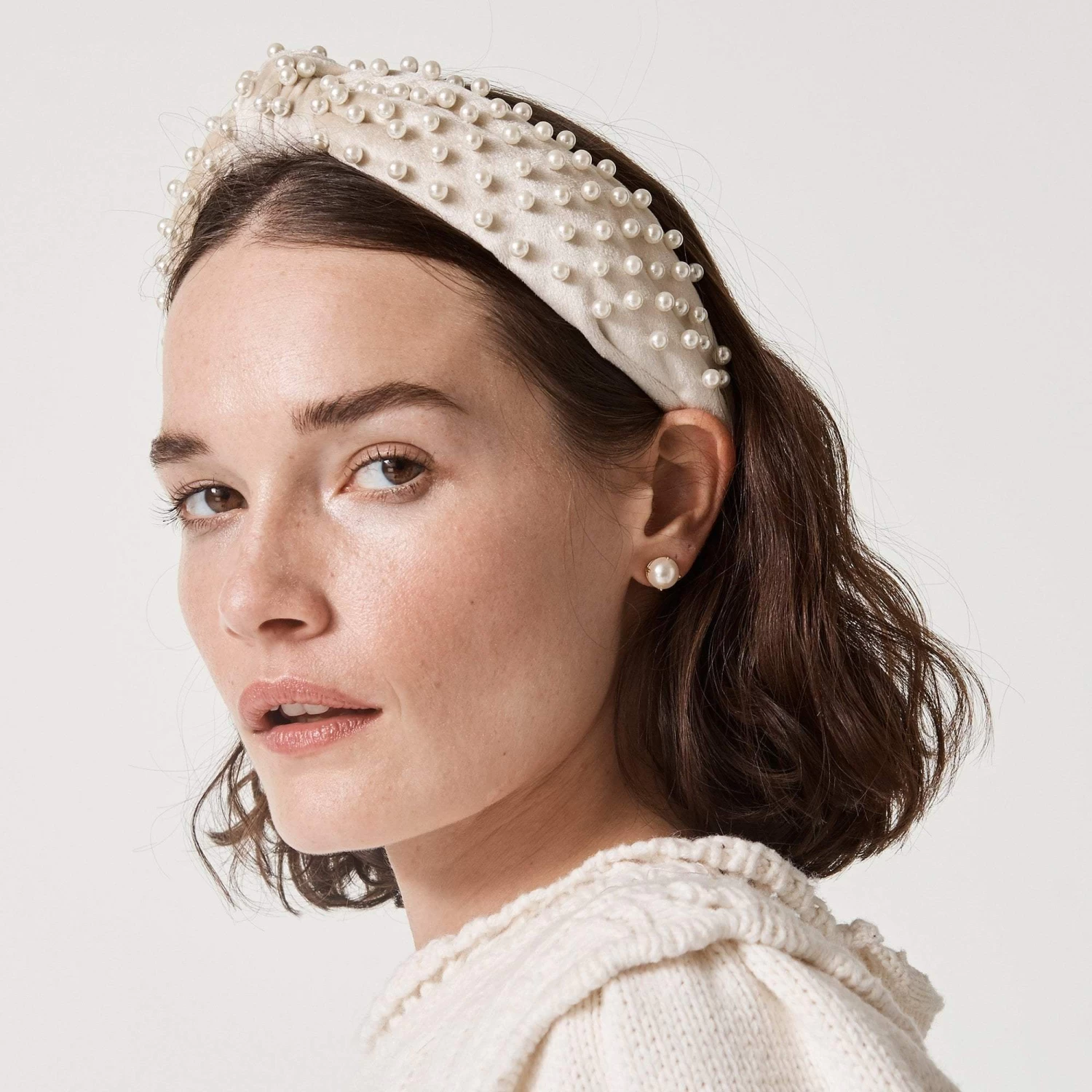 IVORY PEARL HEADBAND - Image 2