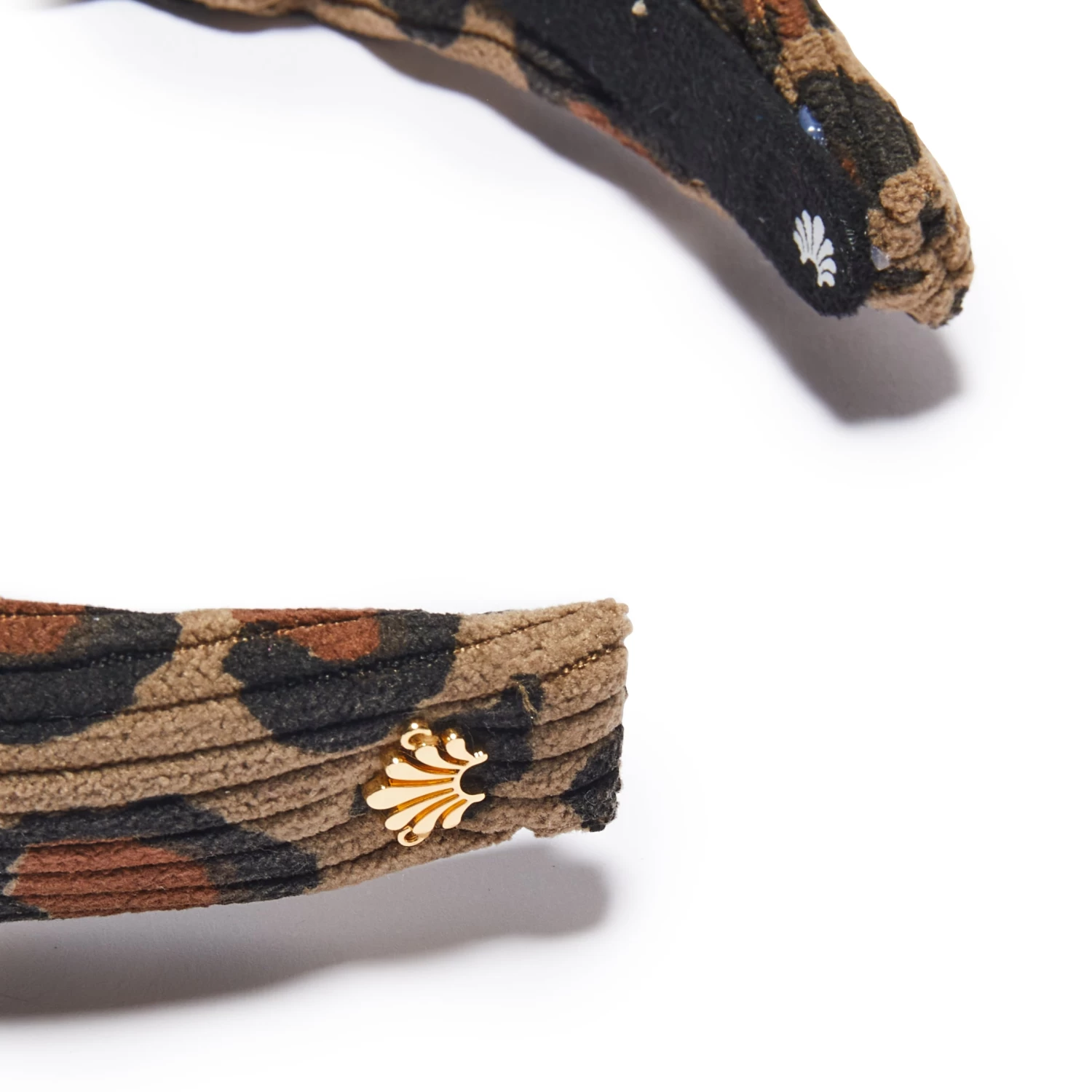 KHAKI LEOPARD KIDS LEOPARD CORDUROY HOLLY HEADBAND - Image 4