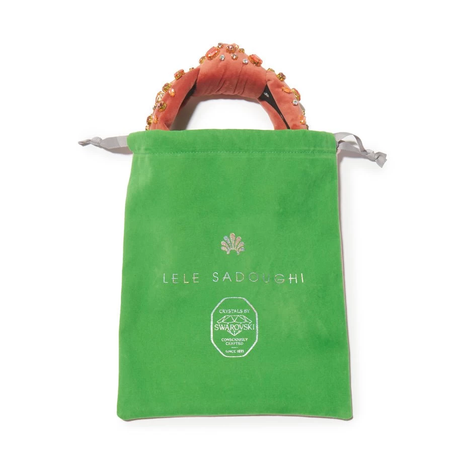 ROSE SWAROVSKI® SNOWFLAKE KNOTTED HEADBAND - Image 7