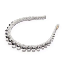 SILVER GRADUATED BEAD HEADBAND