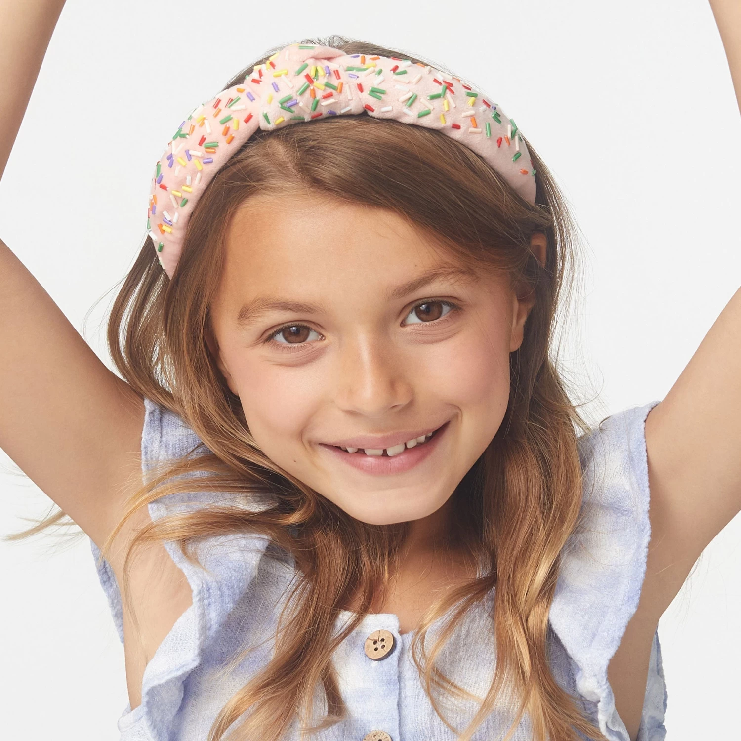 STRAWBERRY BIRTHDAY CAKE KIDS KNOTTED HEADBAND - Image 2