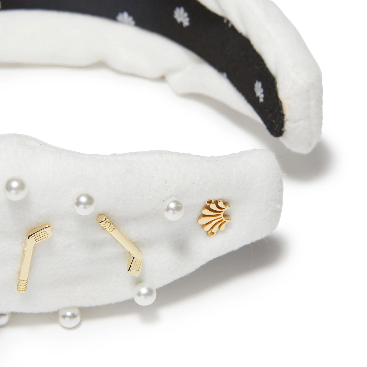 WHITE GOLF KNOTTED HEADBAND - Image 3