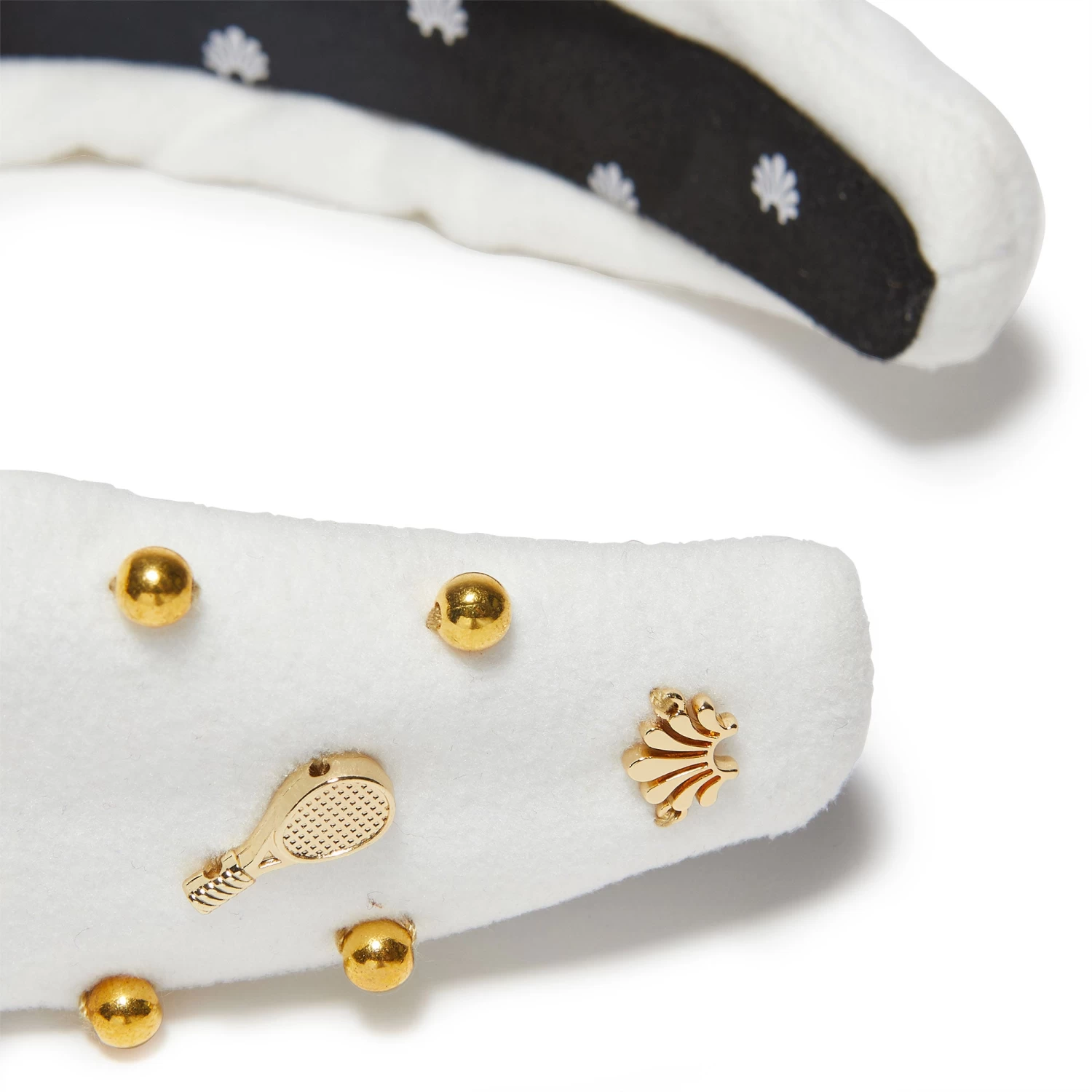 WHITE TENNIS KNOTTED HEADBAND - Image 3