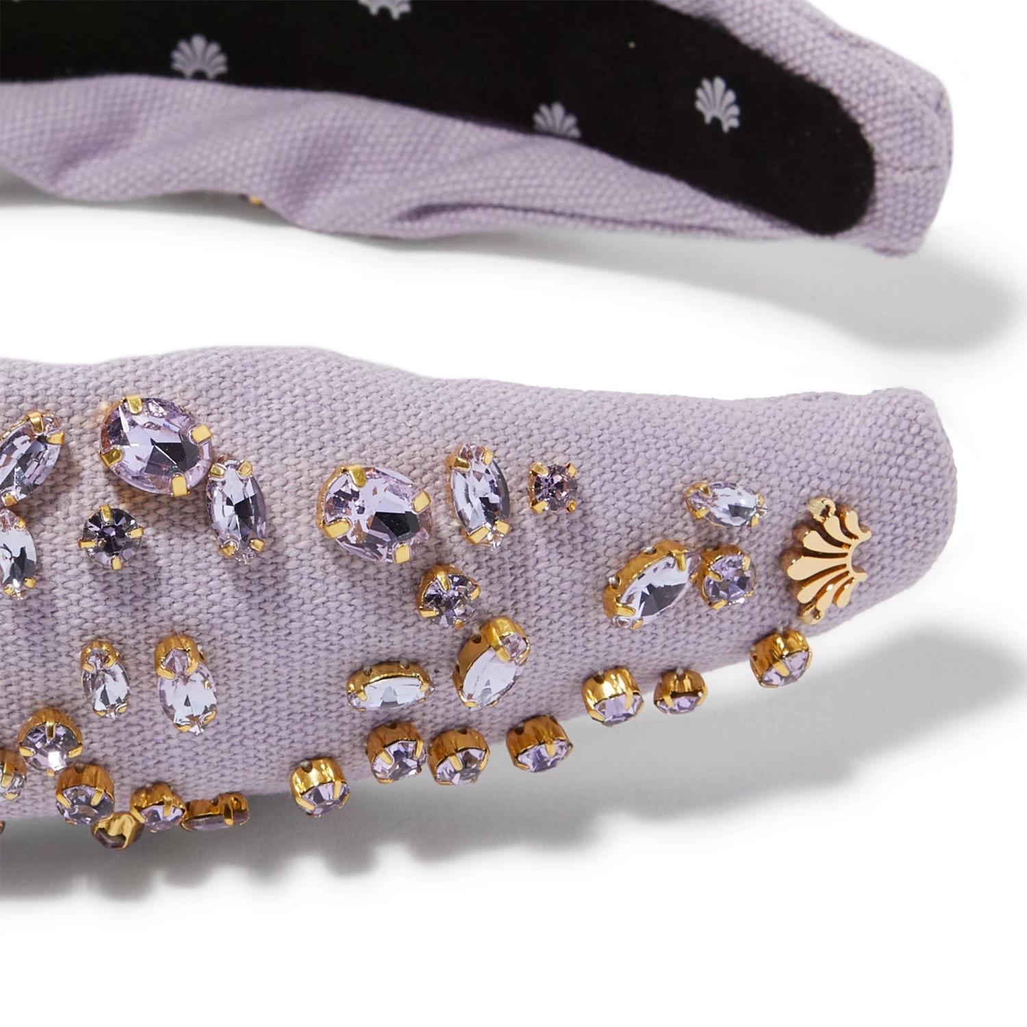 WISTERIA MIXED CRYSTAL WOVEN KNOTTED HEADBAND - Image 3
