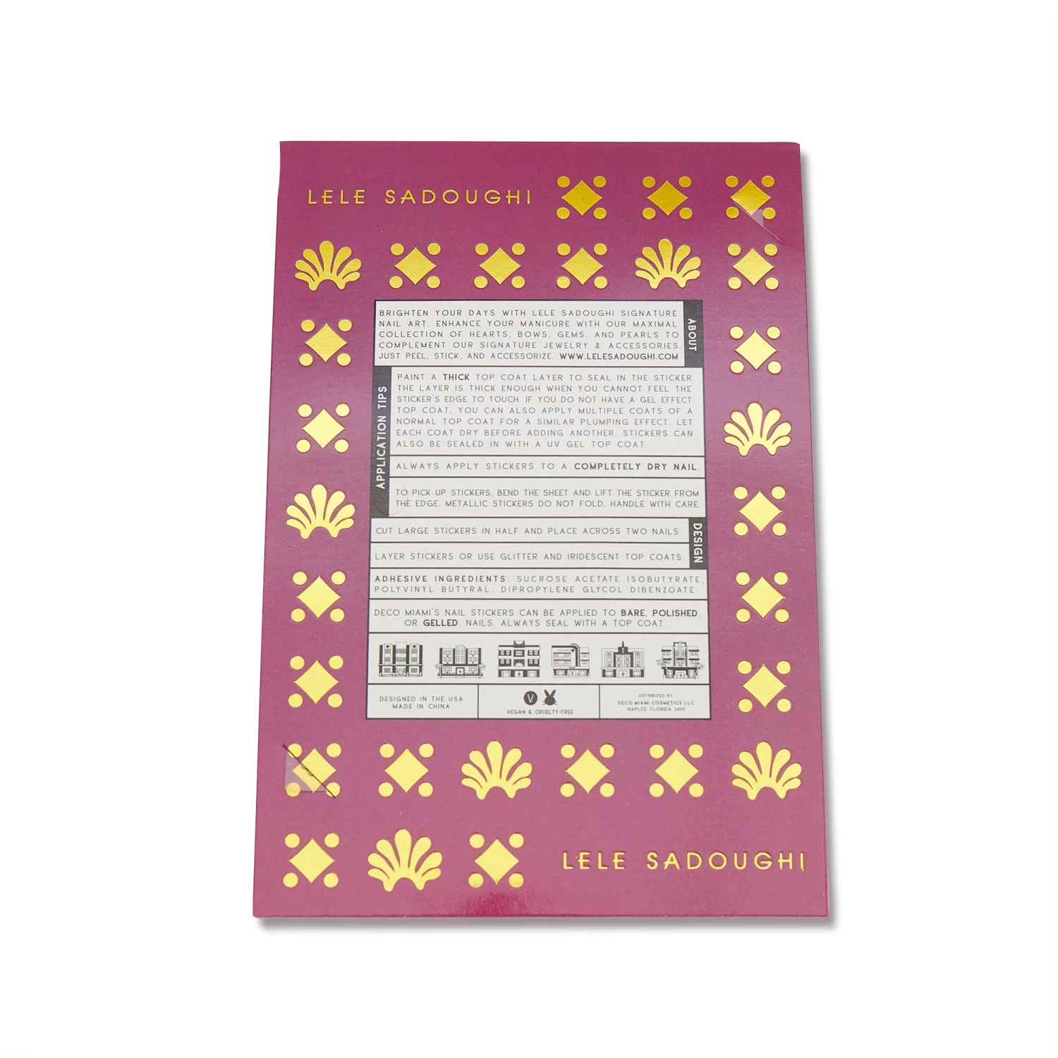 LELE X DECO BEAUTY CLASSIC JEWELED NAIL ART STICKERS - Image 5