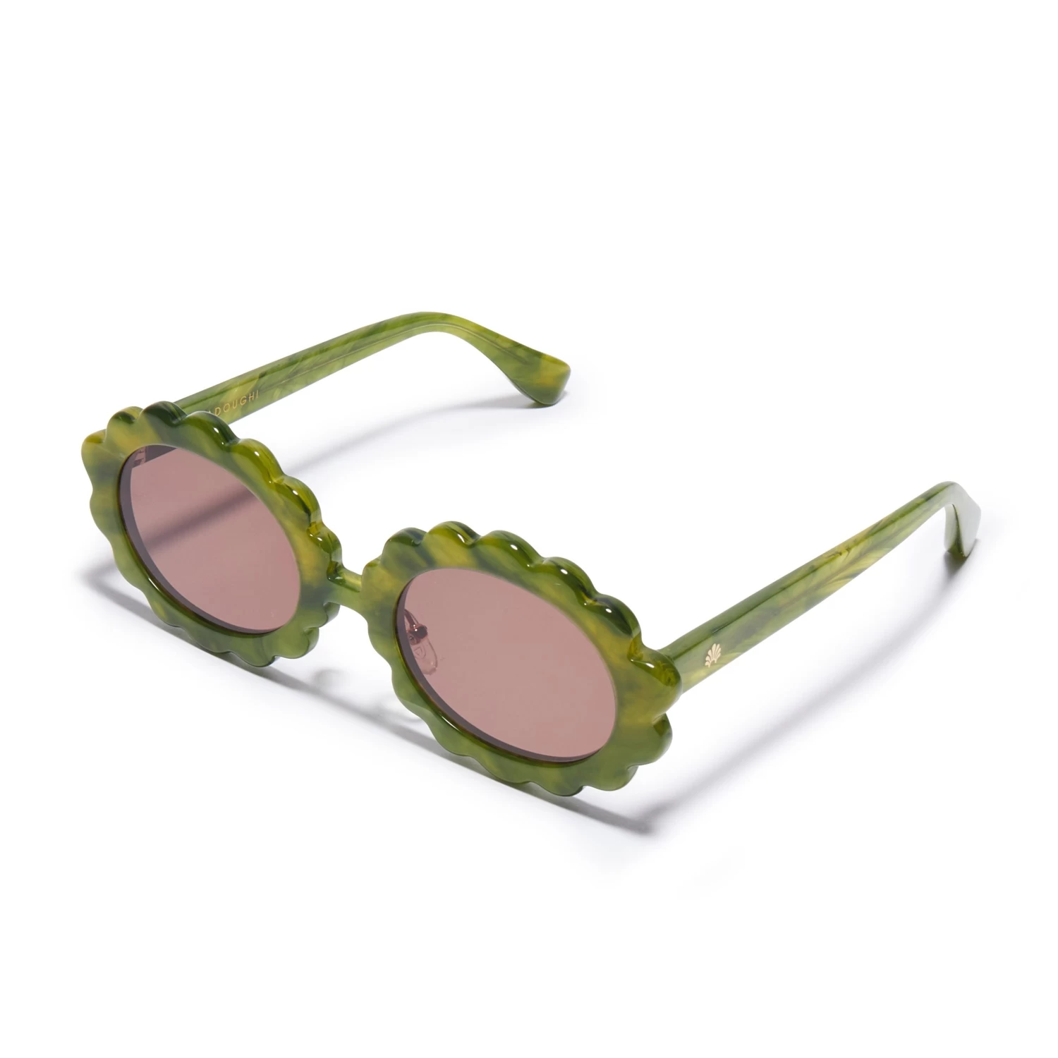 FERN GREEN DAISY OVAL SUNGLASSES - Image 3