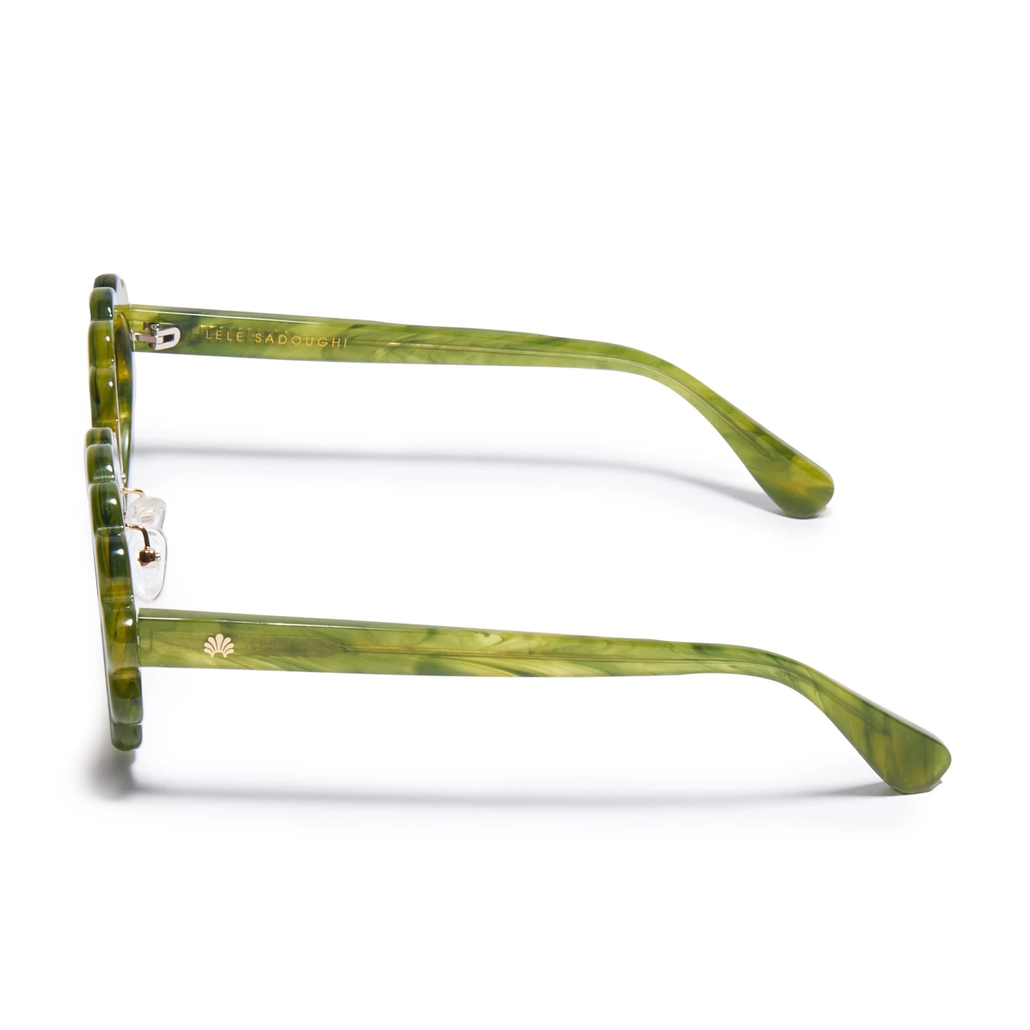 FERN GREEN DAISY OVAL SUNGLASSES - Image 5