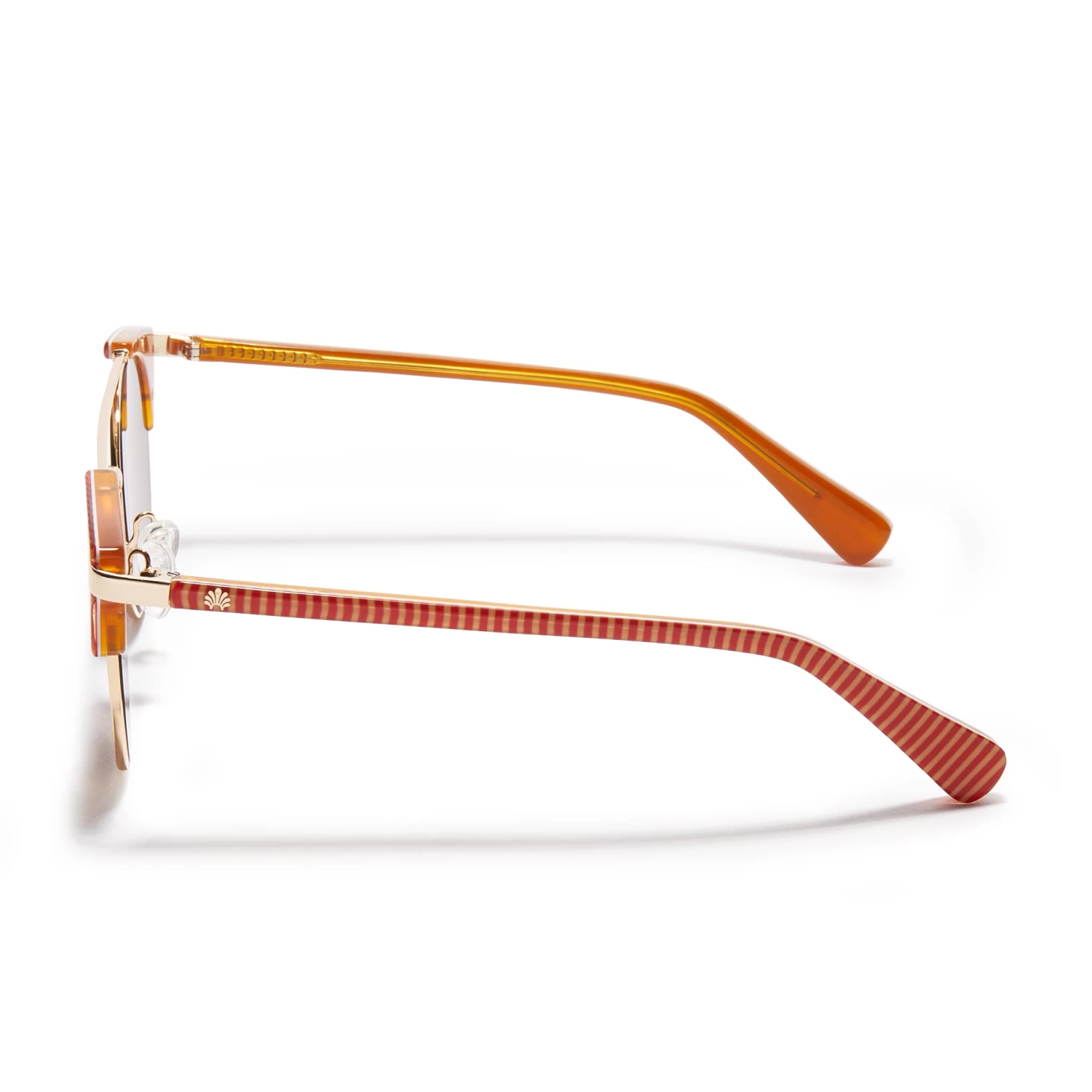 CORAL STRIPE PALMA AVIATOR SUNGLASSES - Image 5