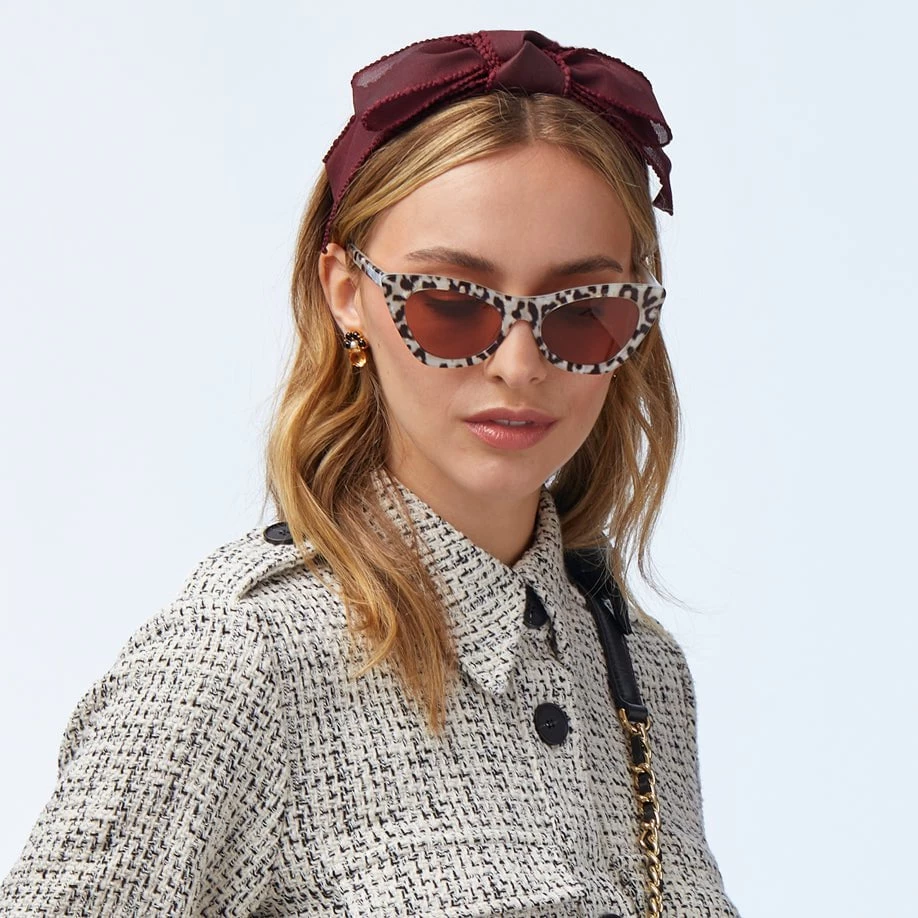 LEOPARD DOWNTOWN CAT-EYE SUNGLASSES - Image 2