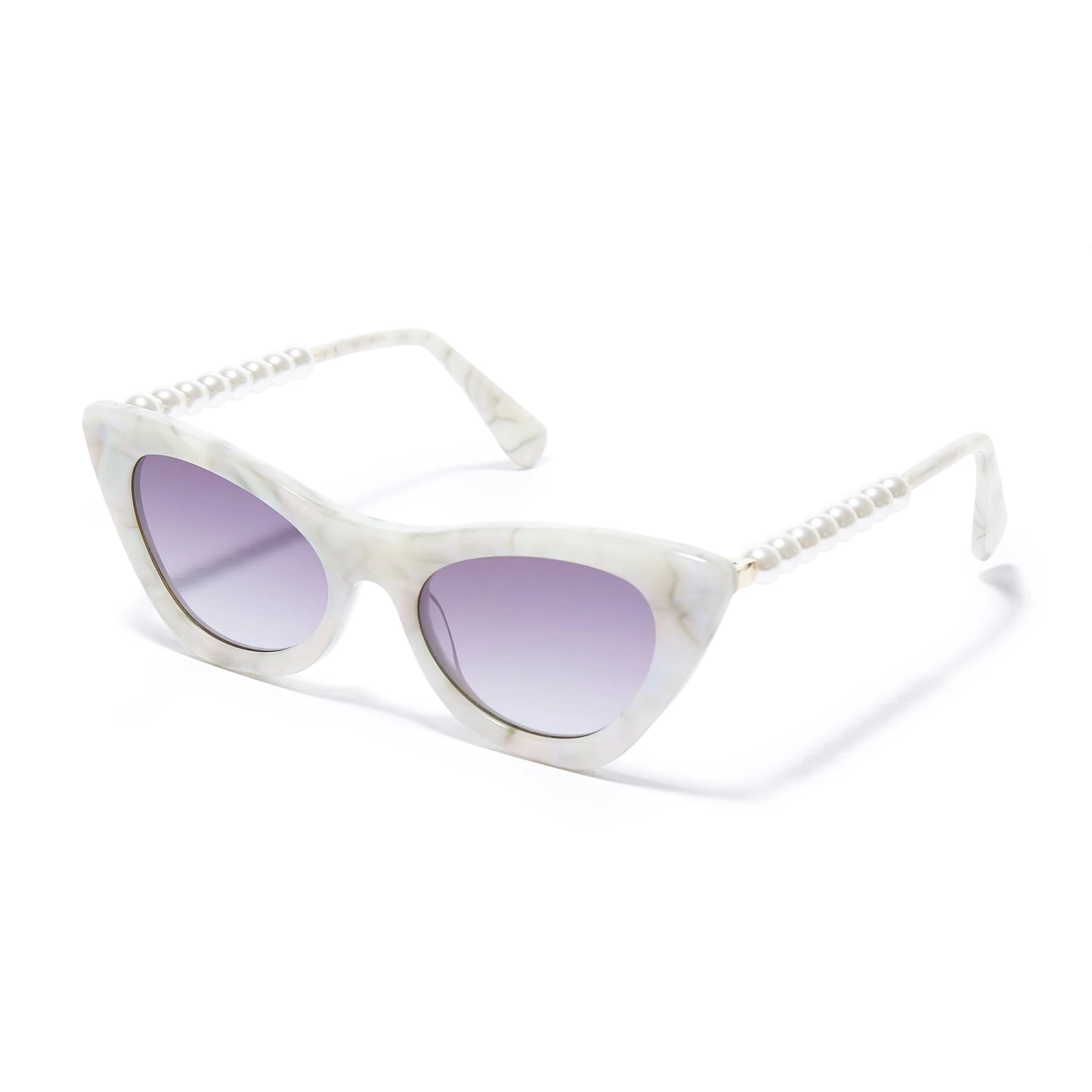 MOTHER OF PEARL DOWNTOWN CAT-EYE SUNGLASSES - Image 3