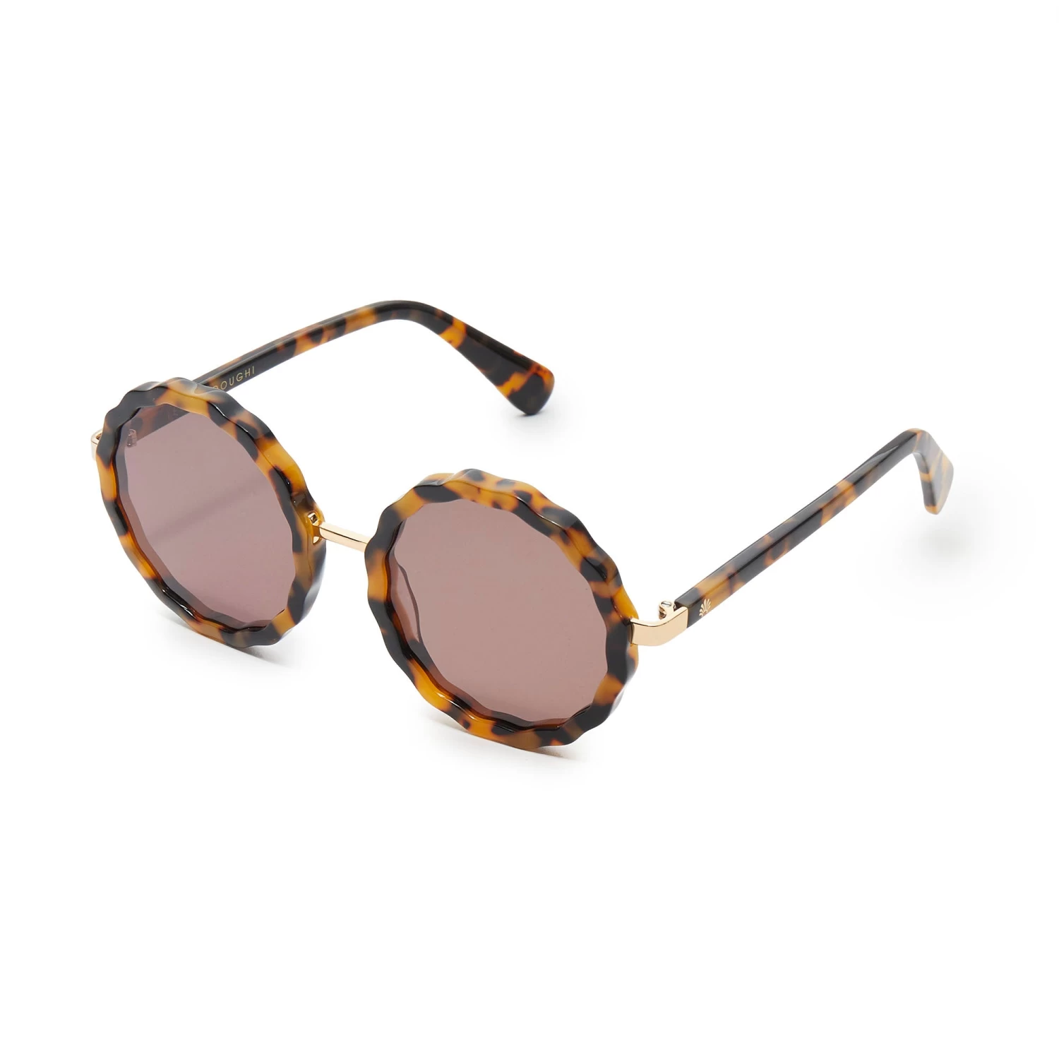 TORTOISE PAROS ROUND SUNGLASSES - Image 3