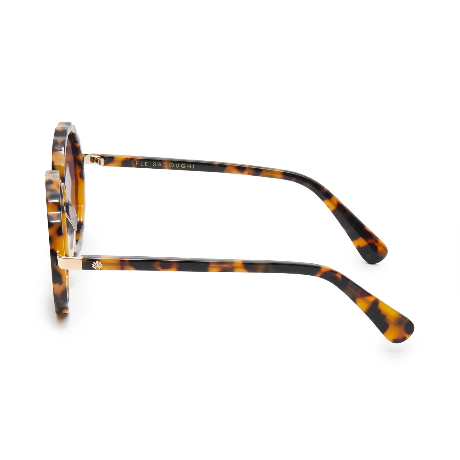 TORTOISE PAROS ROUND SUNGLASSES - Image 4