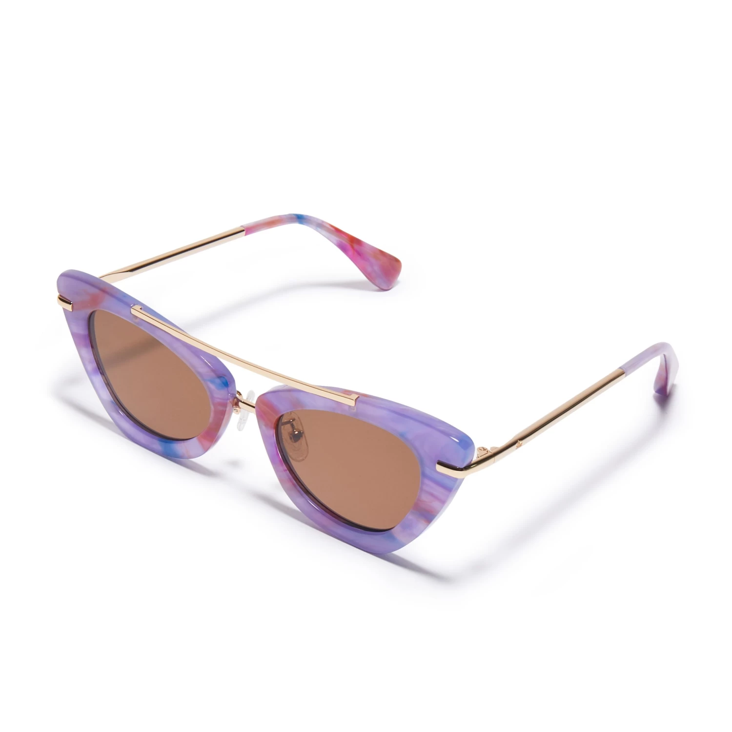 ORCHID CAT EYE AVIATOR SUNGLASSES - Image 3